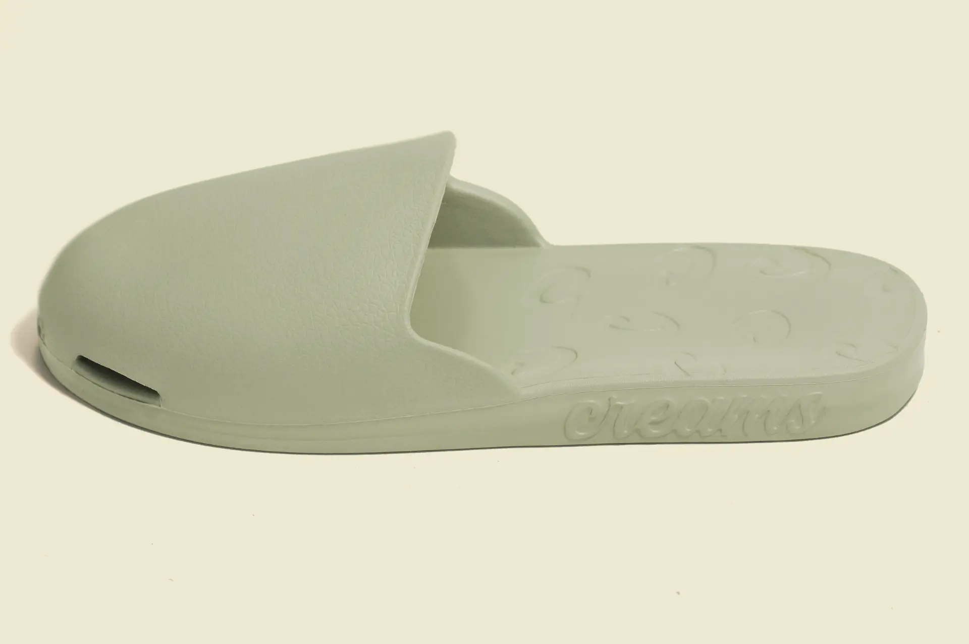 Sage Creams slide, side profile
